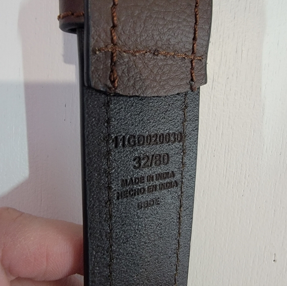 Dickies Men's Brown Leather Belt Size 32 - Picture 4 of 6